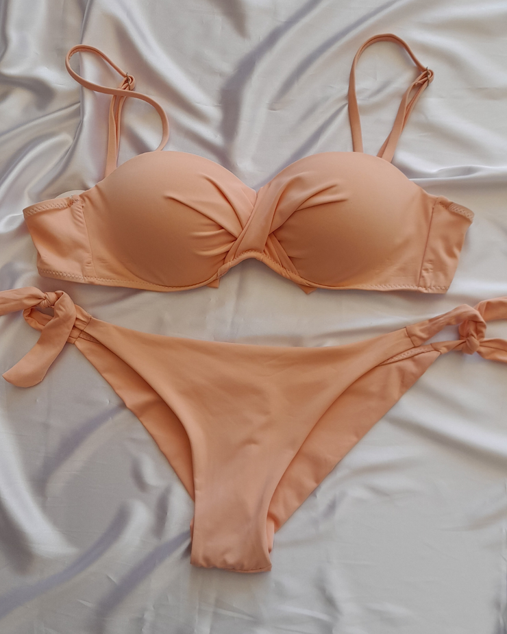 coral bikini